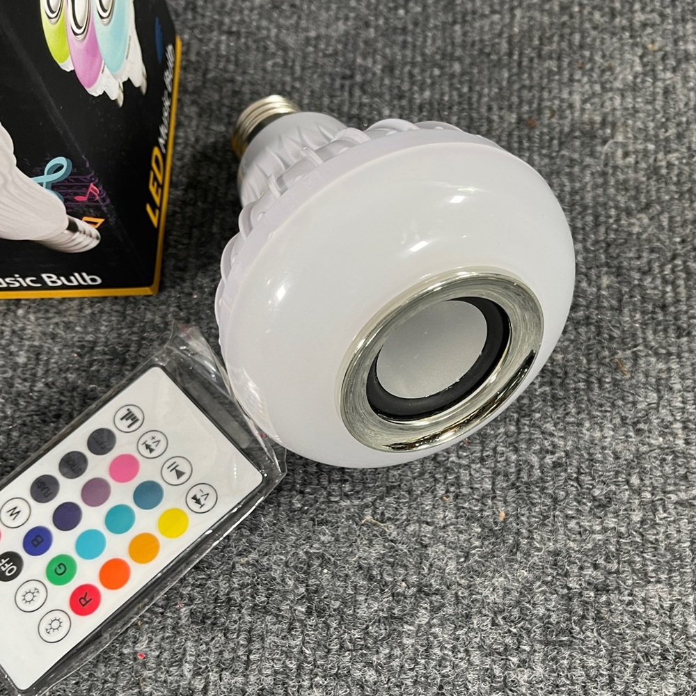LED Color Changing Light Bulb w Bluetooth - Picture 5 of 6